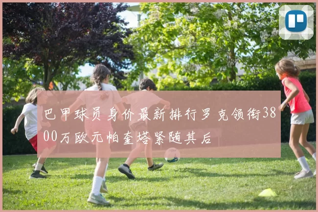 巴甲球员身价最新排行罗克领衔3800万欧元帕奎塔紧随其后